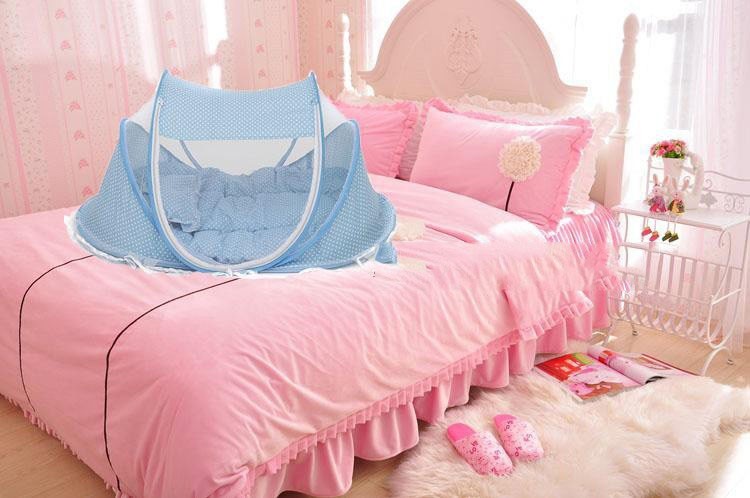 Foldable Baby Bed Net With Pillow Net 2pieces Set 1654406597382