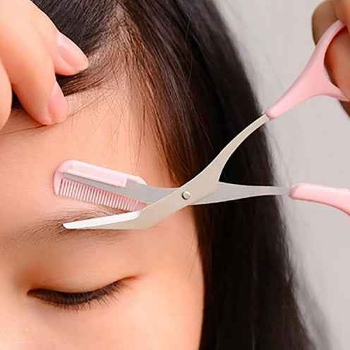 Beauty tools eyebrow scissors with eyebrow comb 1681214914749