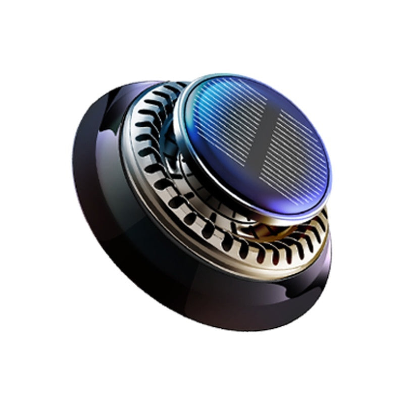 Portable Kinetic Car Air Freshener Solar Powered Double Ring Rotating Air Cleaner Perfume Fragrance Diffuser 1718910984413908992