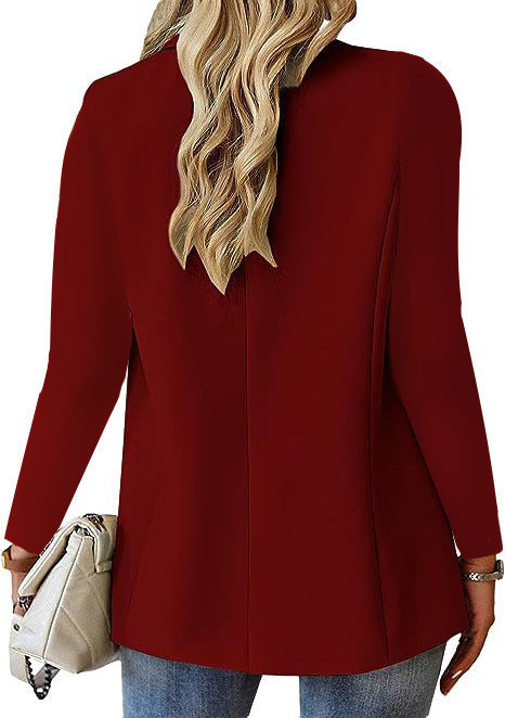 Ins Lapel Button Jacket Fashion Commuter Casual Suit Jacket Women's Long-sleeved Tops Outwear Clothing 1719714486518157312