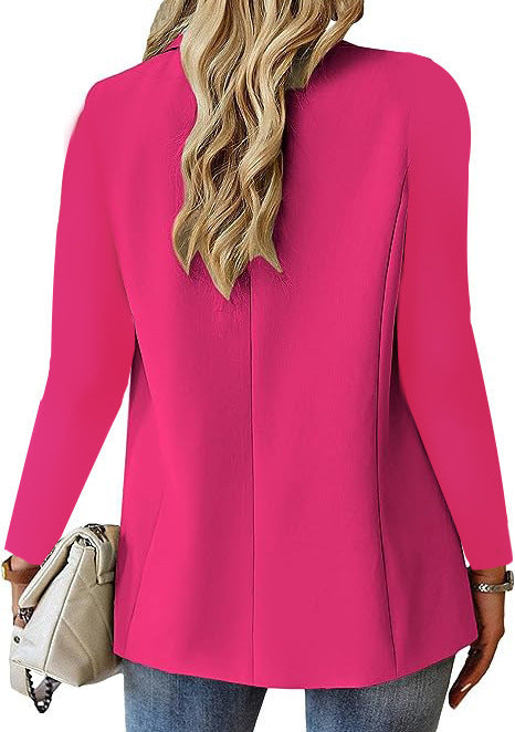 Ins Lapel Button Jacket Fashion Commuter Casual Suit Jacket Women's Long-sleeved Tops Outwear Clothing 1719714486820147200