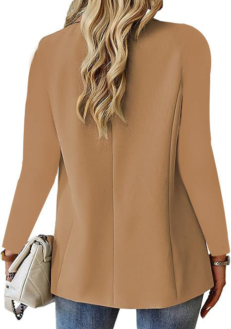 Ins Lapel Button Jacket Fashion Commuter Casual Suit Jacket Women's Long-sleeved Tops Outwear Clothing 1719714487281520640