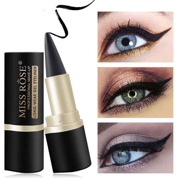 Waterproof Black Eyeliner Liquid Eye Liner Pen Pencil Gel Beauty Makeup Cosmetic Eyelashes Waterproof Eye Liner Makeup Tool 1734727802822