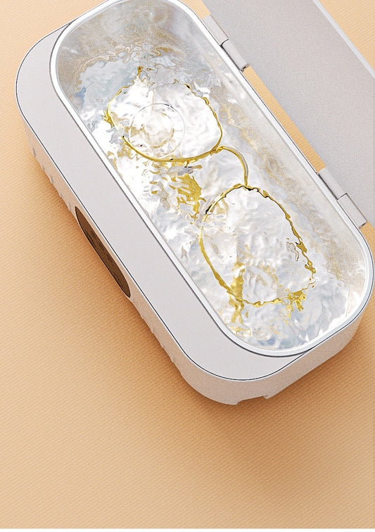 Small Ultrasonic Invisible Glasses Jewelry Portable Cleaner - NOMAN STORE LLC