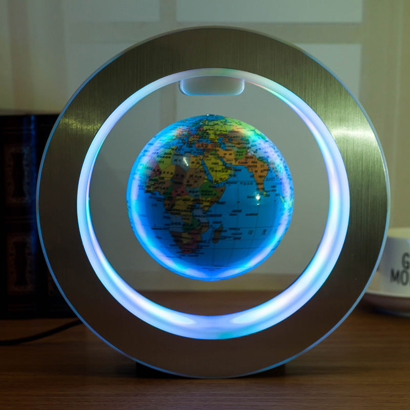 Round LED World Map Floating Globe Magnetic Levitation Light Anti Gravity Magic 1747155718308