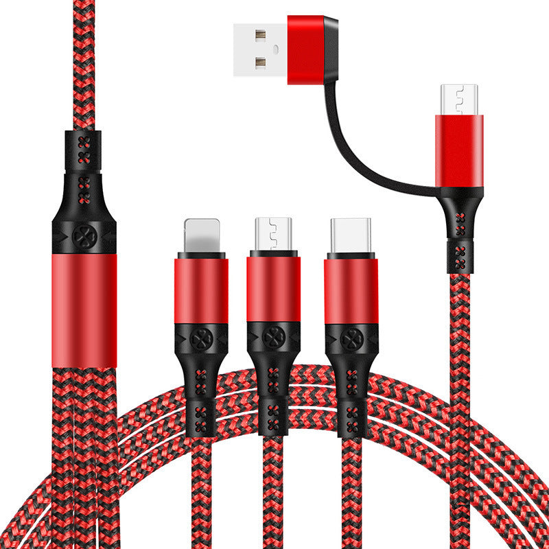 Fast Charging Five-in-one Data Cable, One For Three Charging Cables 17703e29-b242-4c81-b4de-f3384bdd3b59