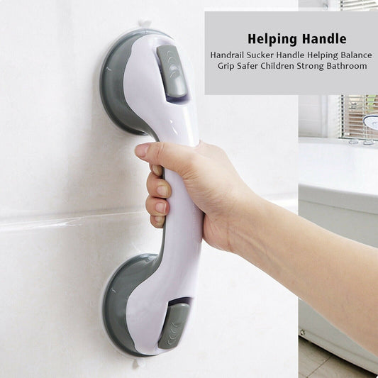 Power Shower Grip Handle Bathroom Suction Grab Bar Safety Rail Tub Bath Vacuum - NOMAN STORE LLC