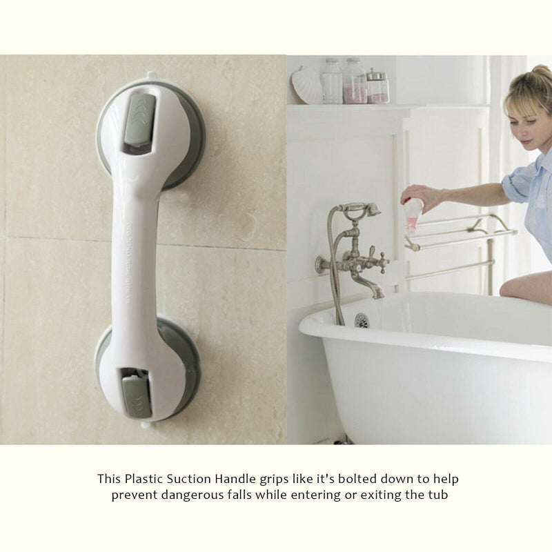 Power Shower Grip Handle Bathroom Suction Grab Bar Safety Rail Tub Bath Vacuum 1820272733645443072