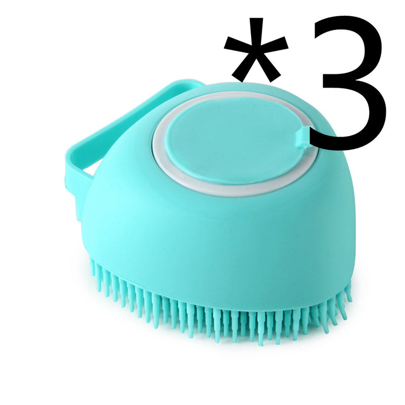 Silicone Dog Bath Massage Gloves Brush Pet Cat Bathroom Cleaning Tool Comb Brush For Dog Can Pour Shampoo Dog Grooming Supplies 18247cfd-8ff5-4b91-85b7-4fcf7cfa8db0