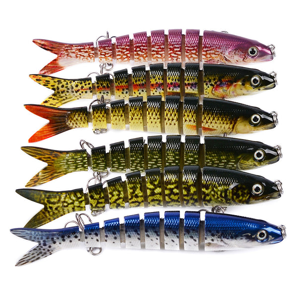 Pike Fishing Lures Artificial Multi Jointed Sections Hard Bait Trolling Pike Carp Fishing Tools 1879162094944