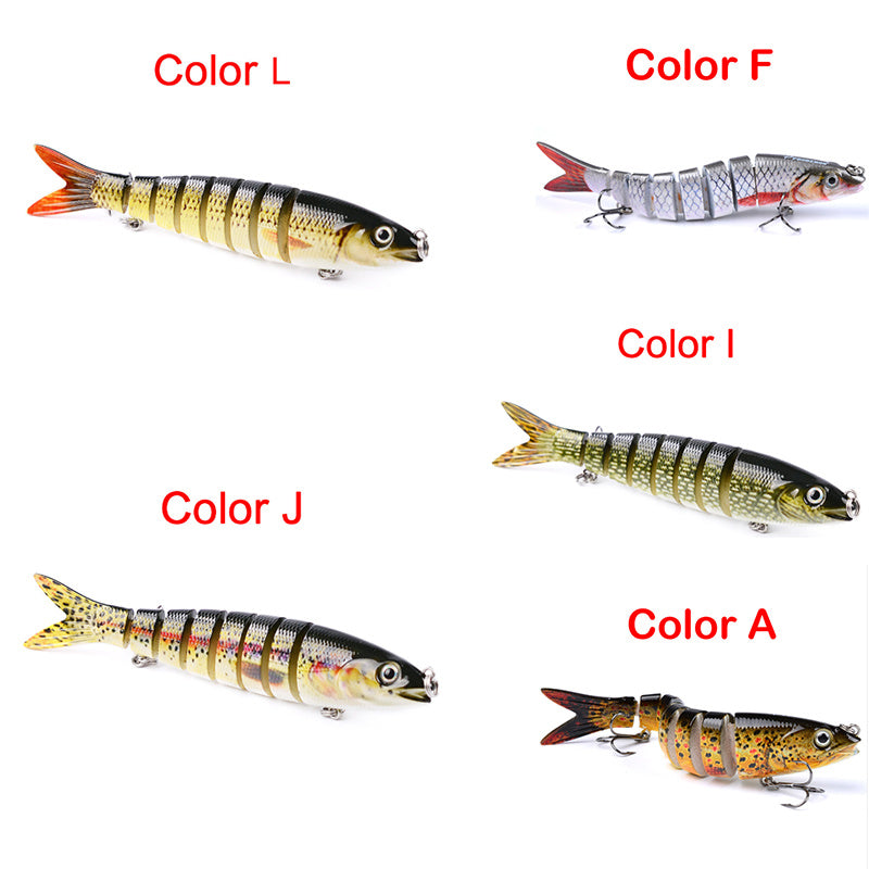 Pike Fishing Lures Artificial Multi Jointed Sections Hard Bait Trolling Pike Carp Fishing Tools 188268974643