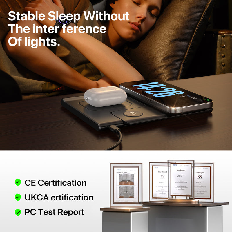 3 In 1 Wireless Charging Sation For Multiple Devices 15W Fast Charging Stand 1892520706835746816