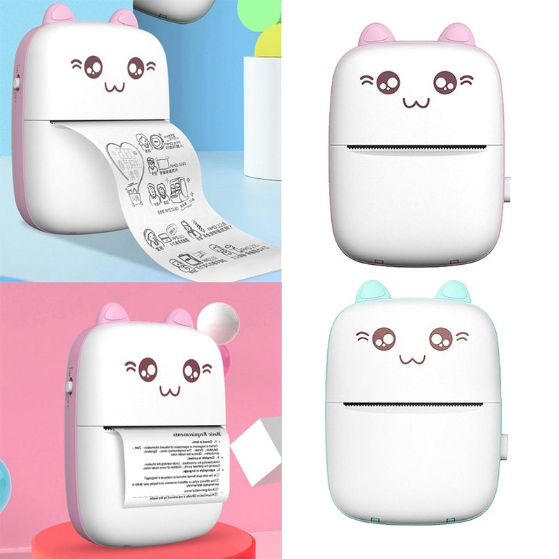 Mini Printer Portable Mini Bluetooth WiFi New Wrong Printer Mobile Phone Photo Title Note Hot Print Pocket Student Error Label Printer 1895754796503