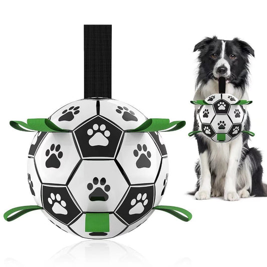 Interactive Dog Football Toy Soccer Ball Inflated Training Toy For Dogs Outdoor Border Collie Balls For Large Dogs Pet Supplies - NOMAN STORE LLC