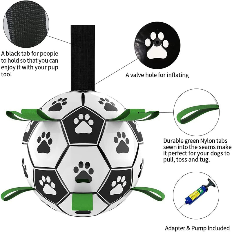 Interactive Dog Football Toy Soccer Ball Inflated Training Toy For Dogs Outdoor Border Collie Balls For Large Dogs Pet Supplies 1929813735254528000