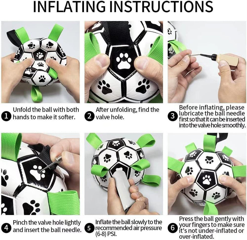 Interactive Dog Football Toy Soccer Ball Inflated Training Toy For Dogs Outdoor Border Collie Balls For Large Dogs Pet Supplies 1929813736454098944