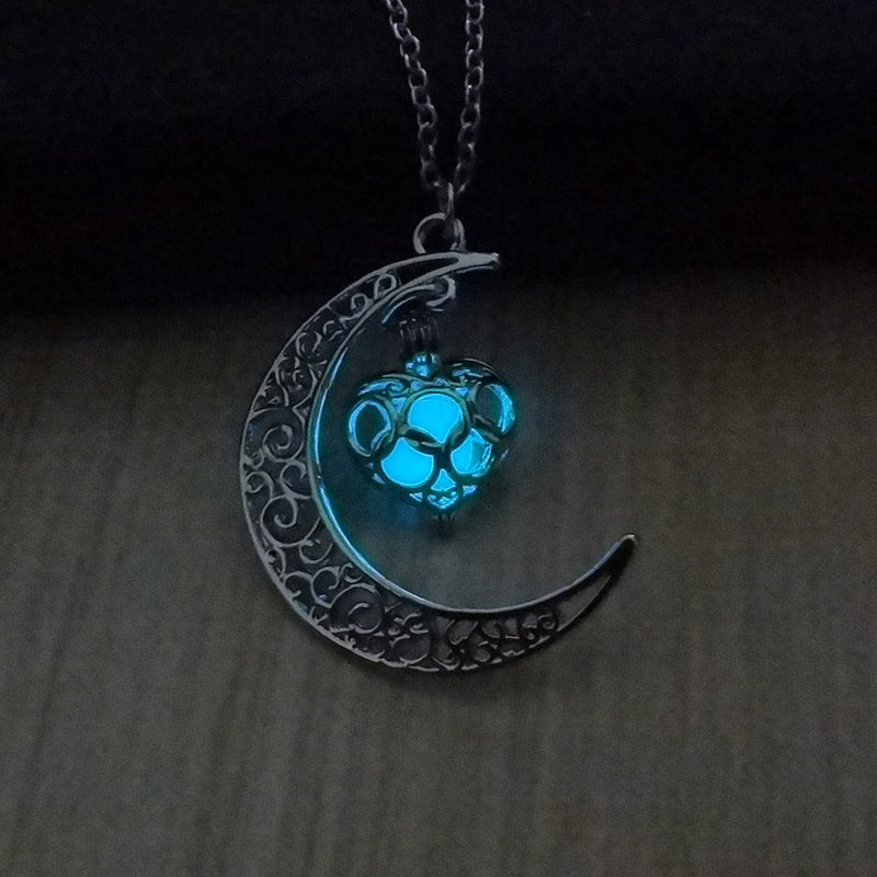 Glowing Pendant Necklaces Silver Plated Chain Necklaces 1939599413823