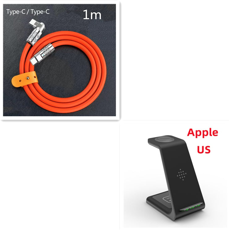 3 In 1 Fast Charging Station Wireless Charger Stand Wireless Quick Charge Dock For Phone Holder 19644f54-667a-48fc-9cc1-58bc1f9eedd6