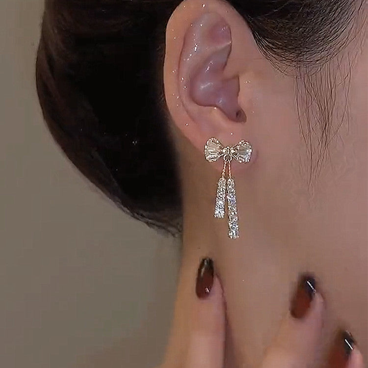 INS Butterfly Earrings With Rhinestones Fashion Temperament Jewelry 1a44644b-56be-4250-b6dd-46beb53d00cd