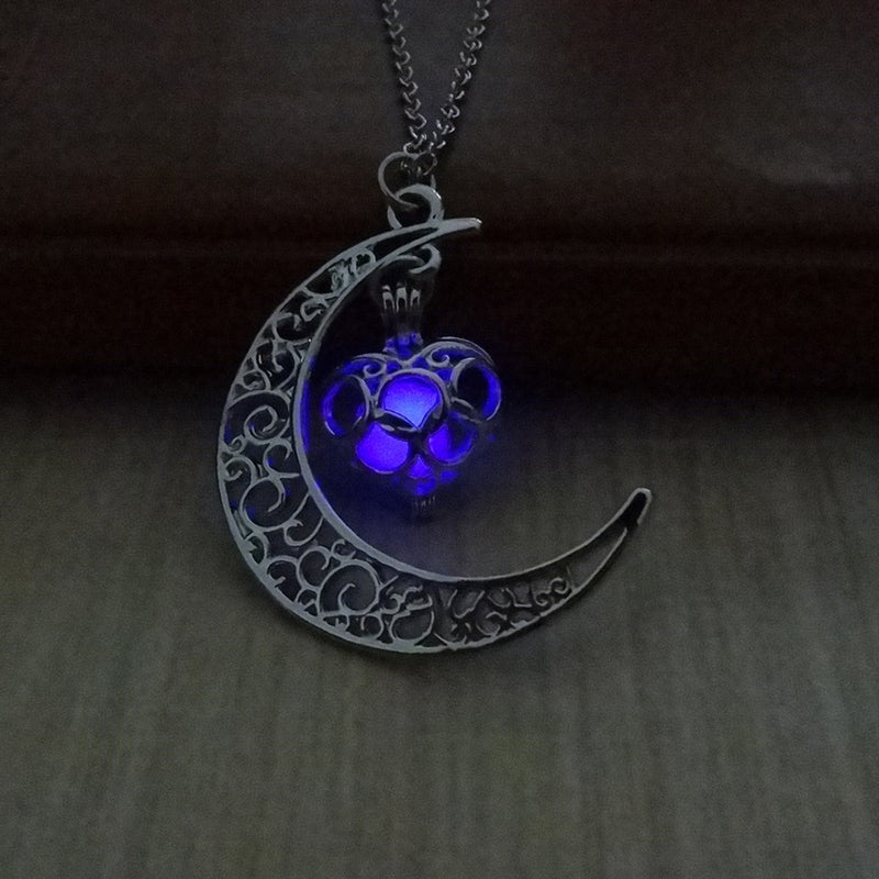 Glowing Pendant Necklaces Silver Plated Chain Necklaces 2003300413617