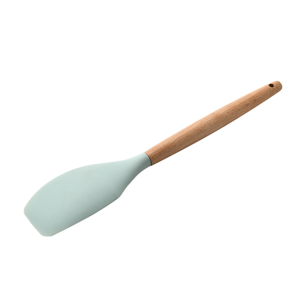 Silicone Kitchenware With Wooden Handle - NOMAN STORE LLC
