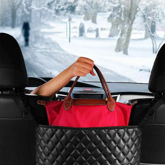 Car Storage Bag Handbag Holder Car Seat Storage Organizer Handbag Holder Auto Interior Stowing Tidying Car Middle Organizer - NOMAN STORE LLC