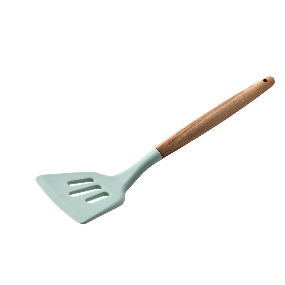 Silicone Kitchenware With Wooden Handle - NOMAN STORE LLC