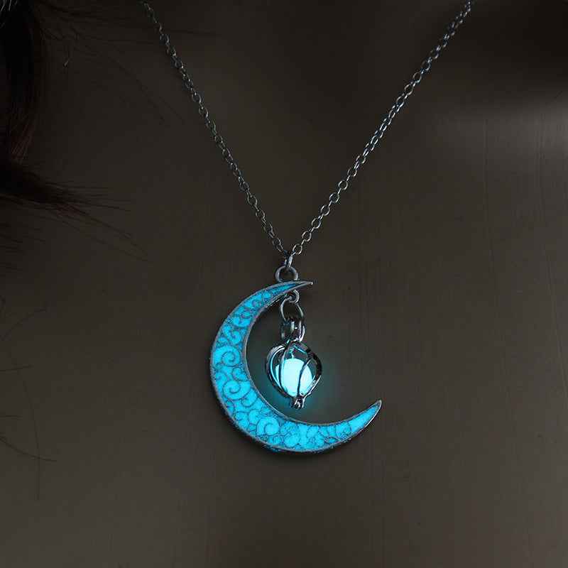 Glowing Pendant Necklaces Silver Plated Chain Necklaces 2111317938723
