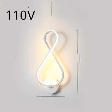 led wall lamp nordic minimalist bedroom bedside lamp 21220319-40b6-42d1-81cc-22595ff5ebf6