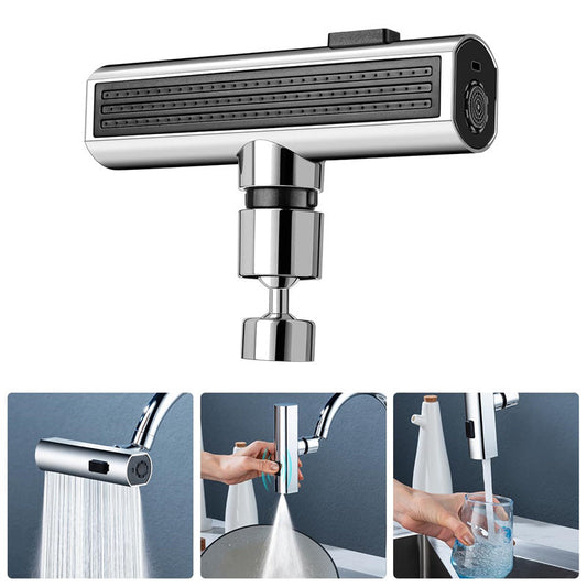 Kitchen Faucet Waterfall Outlet Splash Proof Universal Rotating Bubbler Multifunctional Water Nozzle Extension Kitchen Gadgets - NOMAN STORE LLC