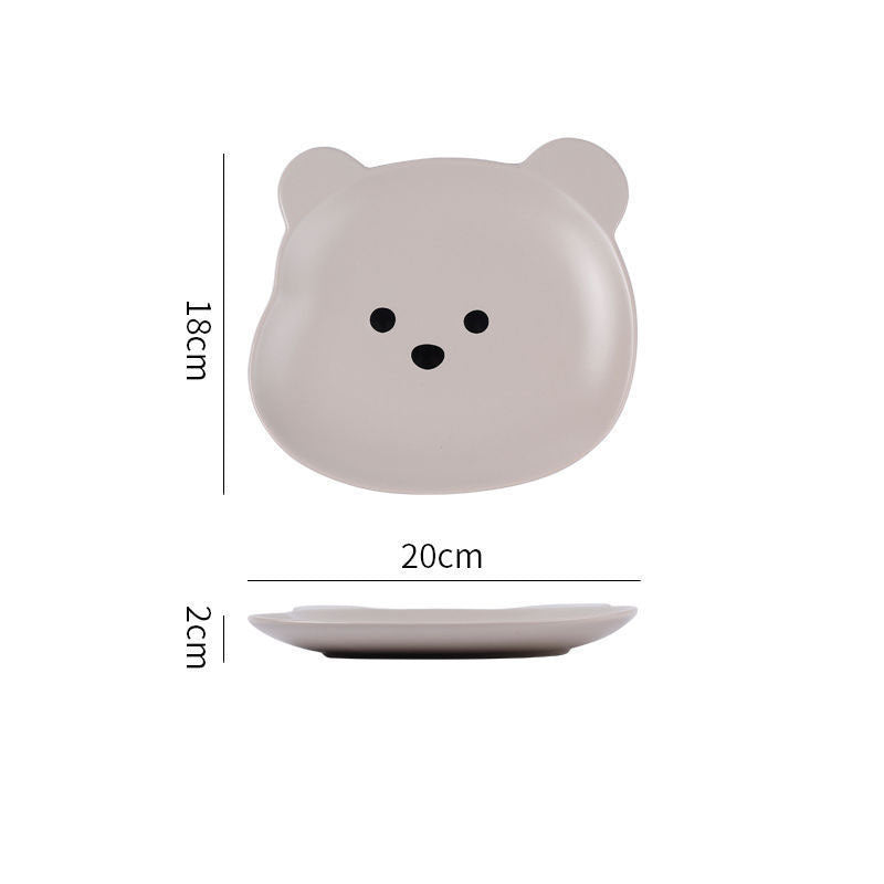 Home Cartoon Cute Bear-shaped Dinner Plate 21b509c5-fea5-444b-bed8-9bc8265e93a1