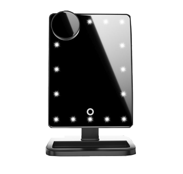 Touch Screen Makeup Mirror With 20 LED Light Bluetooth Music Speaker 10X Magnifying Mirrors Lights 2233208206524_2fa4bb46-a37a-4529-b7fe-c17c557b4279