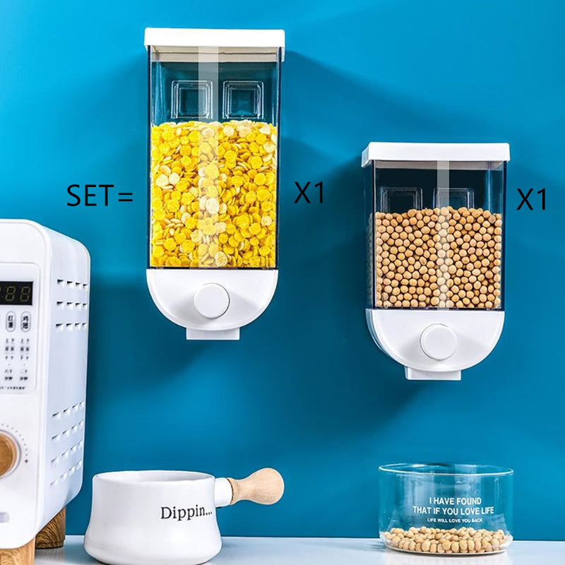 Kitchen Food Storage Easy Press Container Cereal Dispenser Wall Mounted Food Storage Box 2327136459018_ba42edb7-b440-4736-a8d1-b5e7d465a29b
