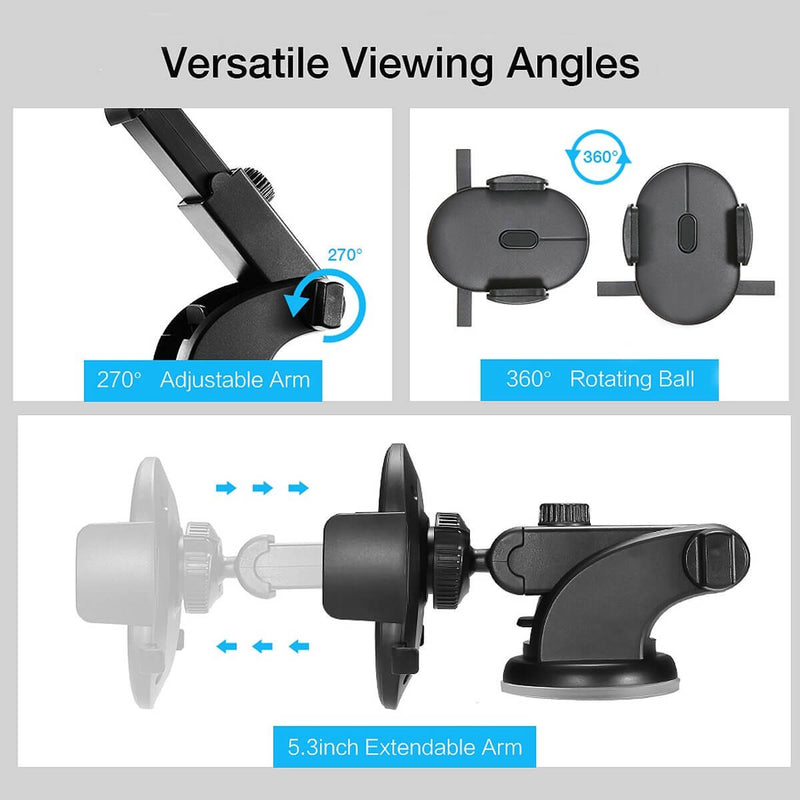 Car Phone Holder Long Rod Telescopic Car Dashboard Suction Cup Type 23736242322324