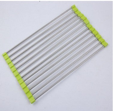 Folding Kitchen Drain Sink Rack Stainless Steel 2374610139112