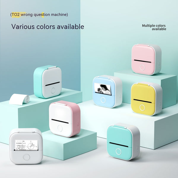 Portable Mini Thermal Label Printer Home Photo Printer Student Wrong Question Printer Bluetooth-compatible Mini Label Printer Price Tag 242ae300-f540-4d6d-af9b-4874efc94095_trans