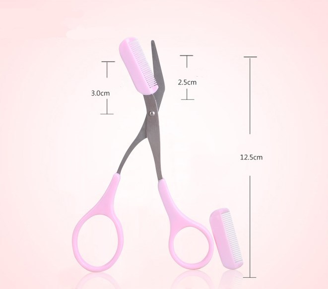 Beauty tools eyebrow scissors with eyebrow comb 2466498601333