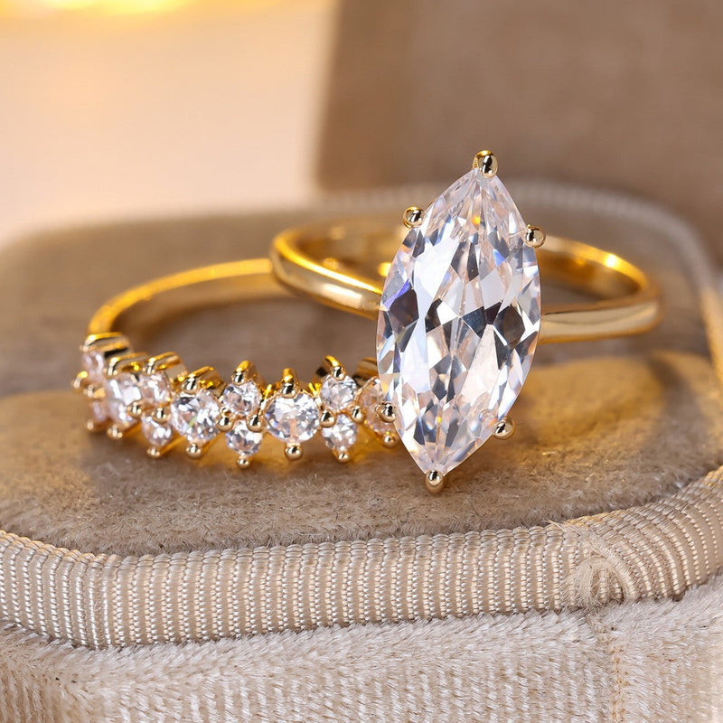 Women's Full Circle White Diamond Ring Set 25bdc2d3-753b-46f6-90b4-a10cc5a5b052