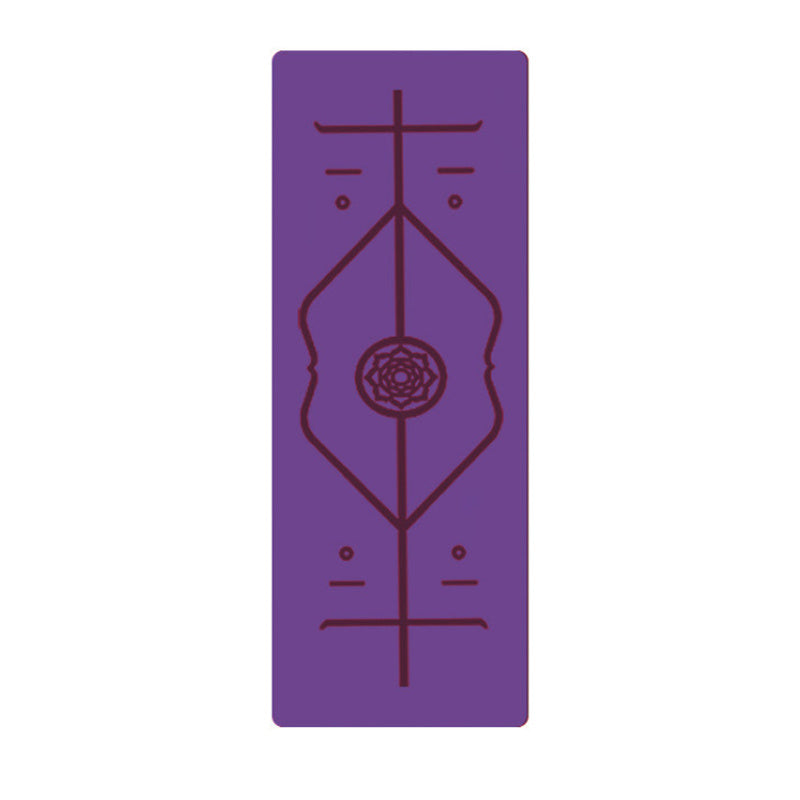 Non Slip TPE Yoga Mat Position Line Beginner 2608432985044