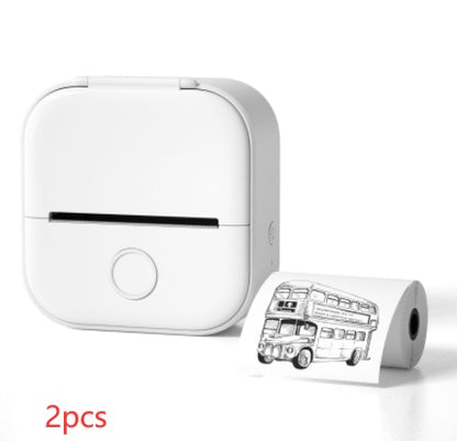 Portable Mini Thermal Label Printer Home Photo Printer Student Wrong Question Printer Bluetooth-compatible Mini Label Printer Price Tag 2661e8ac-582a-4267-82f2-98d53503f1ec