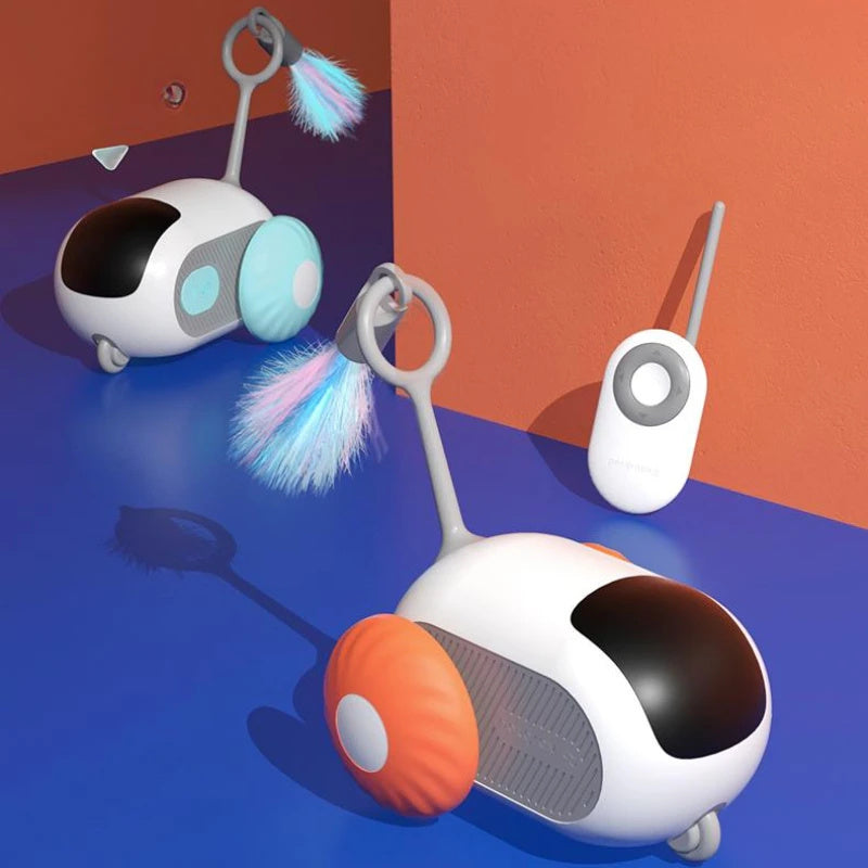 Remote Control Interactive Cat Car Toy USB Charging Chasing Automatic Self-moving Remote Smart Control Car Interactive Cat Toy Pet Products 27500f60-e6a3-4555-a0e7-18aff12caca0