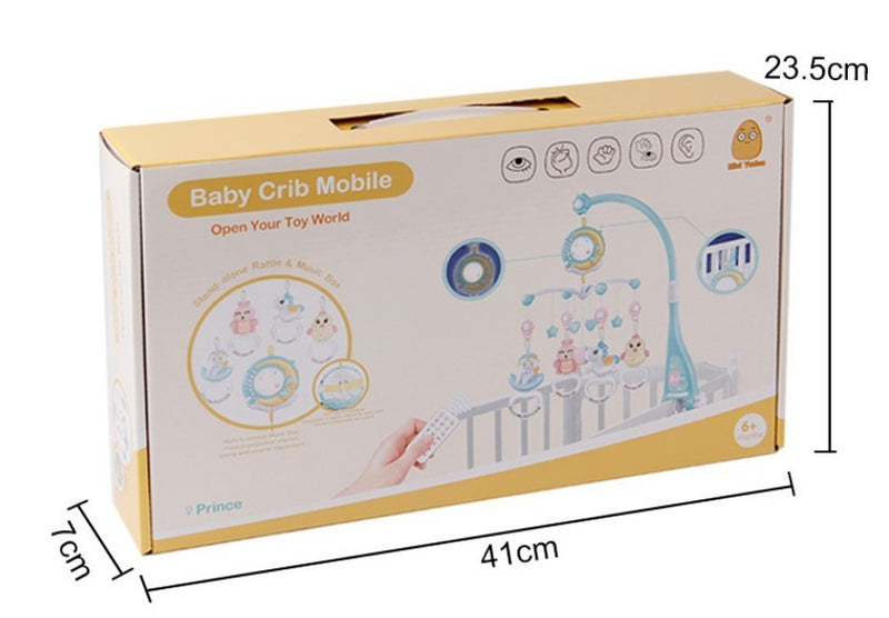 Baby Rattles Crib Mobiles Toy Holder Rotating Mobile Bed Bell Musical Box Projection Newborn Infant Baby Boy Toys 2757749324935