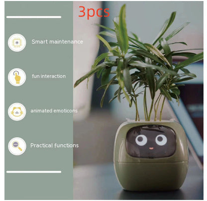 Smart Planter Endless Fun Over 49 Rich Expressions 7 Smart Sensors And AI Chips Make Raising Plants Easy And Fun - NOMAN STORE LLC