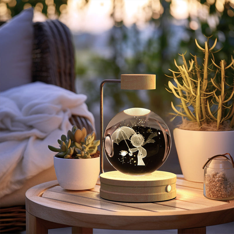 Crystal Ball Cosmic Dinosaur Indoor Night Light USB Power Warm Bedside Light Birthday Gift Night Lamp 2a193135-34ea-4b2e-b0ab-0210ec423853