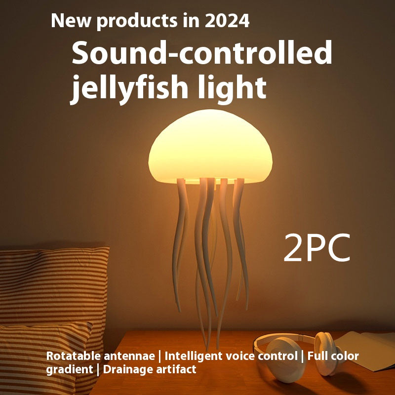 Jellyfish Mood Lamp LED Jellyfish Night Light Portable Jellyfish Lamp Jellyfish Decorations Smart Table Lamp For Bedside Desk 2da82161-6a4f-45d1-90c7-29e6086b3015