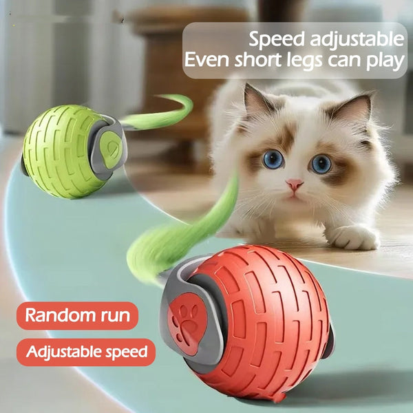 New Interactive Cat Toys Ball Auto Electric Rolling Ball Toys For Cat Kitty Pets Smart Automatic Teaser USB Rechargeable Cat Toy Pet Products 308d1486-64be-463c-a2ec-d5368d110f4f