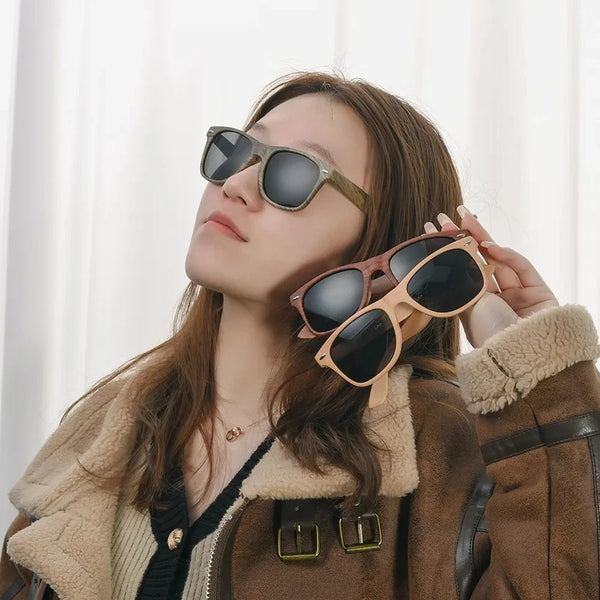 Retro Rice Nail Plastic Wood Grain Sun Glasses 30997ba8-409b-4a68-8a0f-669f8035fec8