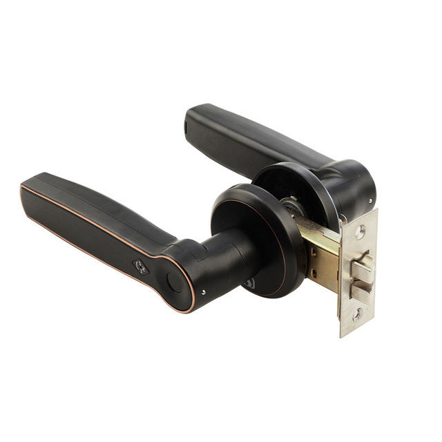Indoor zinc alloy fingerprint handle lock 3119696922992