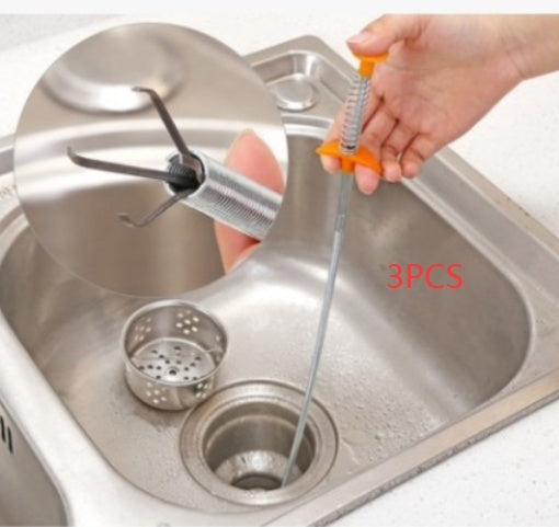 60CM Sewer Dredger Spring Pipe Dredging Tool Household Hair Cleaner Drain Clog Remover Cleaning Tools Household For Kitchen Sink Kitchen Gadgets 3155308c-714c-49d0-89d7-2d7267f04686