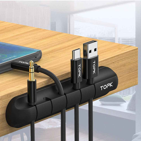 Silicone USB Cable Winder Desktop Cable Organizer Management Multipurpose Clips Cables Protector For Wired Headphones 31c404fb-36da-4f33-b71f-52324e7e66d1